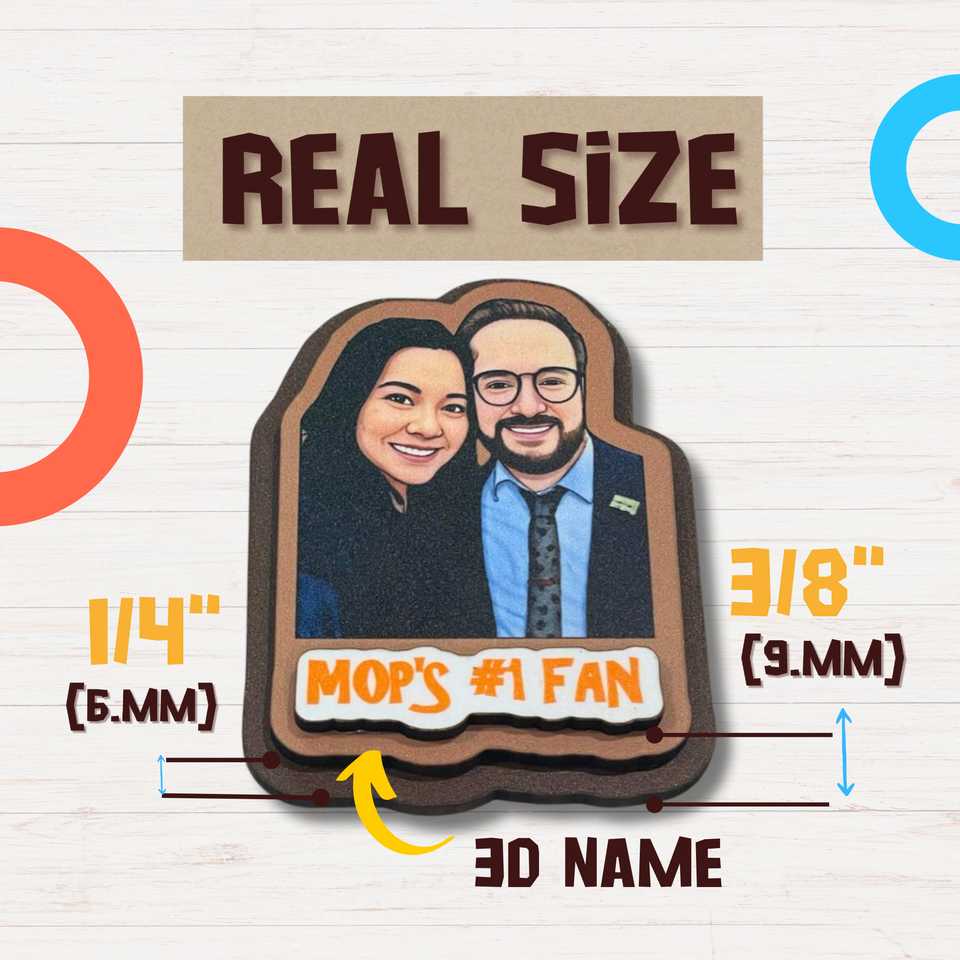 Personalized Fridge Magnet, Custom Photo Magnets with Picture and Text,  Family Magnet for Refrigerator, Custom Gift for Couples, Wedding - Kase 4U Store