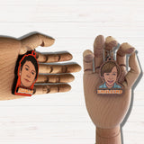 Custom Wooden Keychain With Picture and name - Single Person - Kase 4U Store