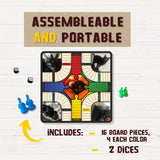 Personalized Wooden Parcheesi Board Game With Pictures - 4 Players - Kase 4U Store