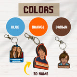 Custom Wooden Keychain With Picture and name - Single Person - Kase 4U Store